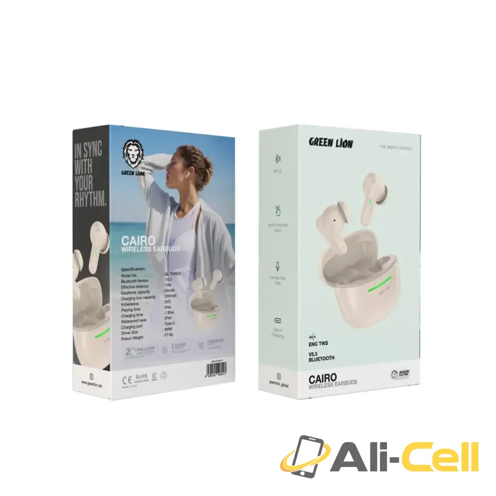 Green Lion Cairo Wireless Earbuds - Desert Titanium — 2