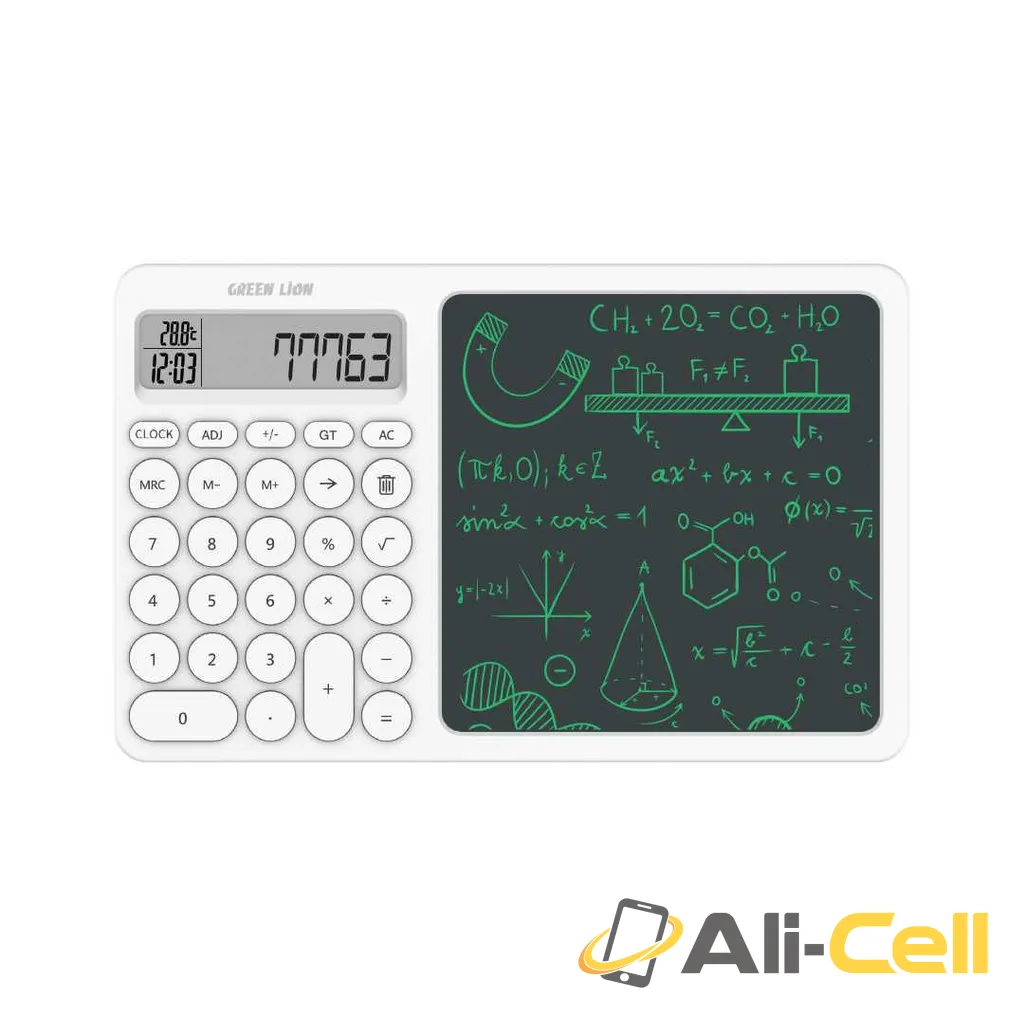 Green Lion CalcWrite Pro Calculator-Writing Pad Combo - White