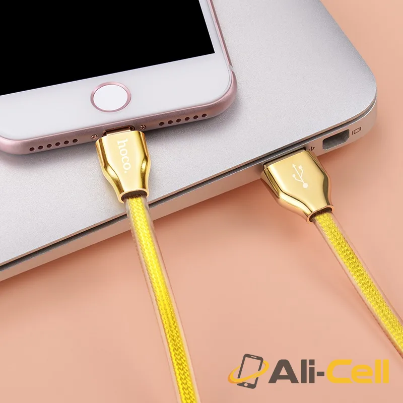 Cable USB to Lightning «X7 Golden» charging data sync (1.2m) — 5