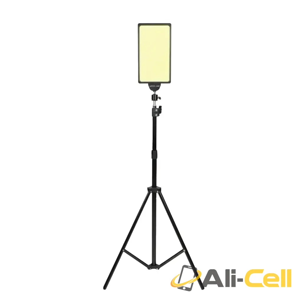 Green Lion Camping LED Light with Tripod Stand - Black