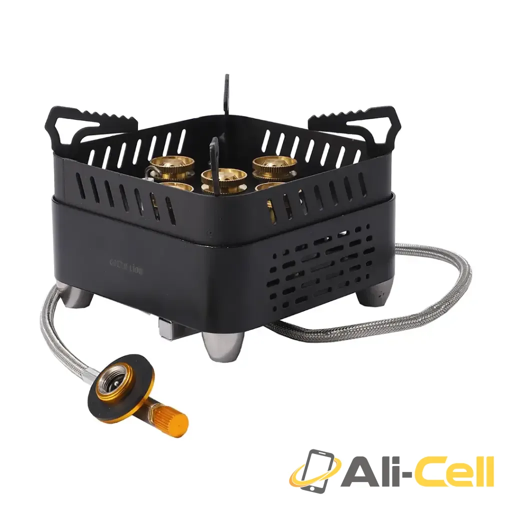 Green Lion Campfire Camping Stove - Black