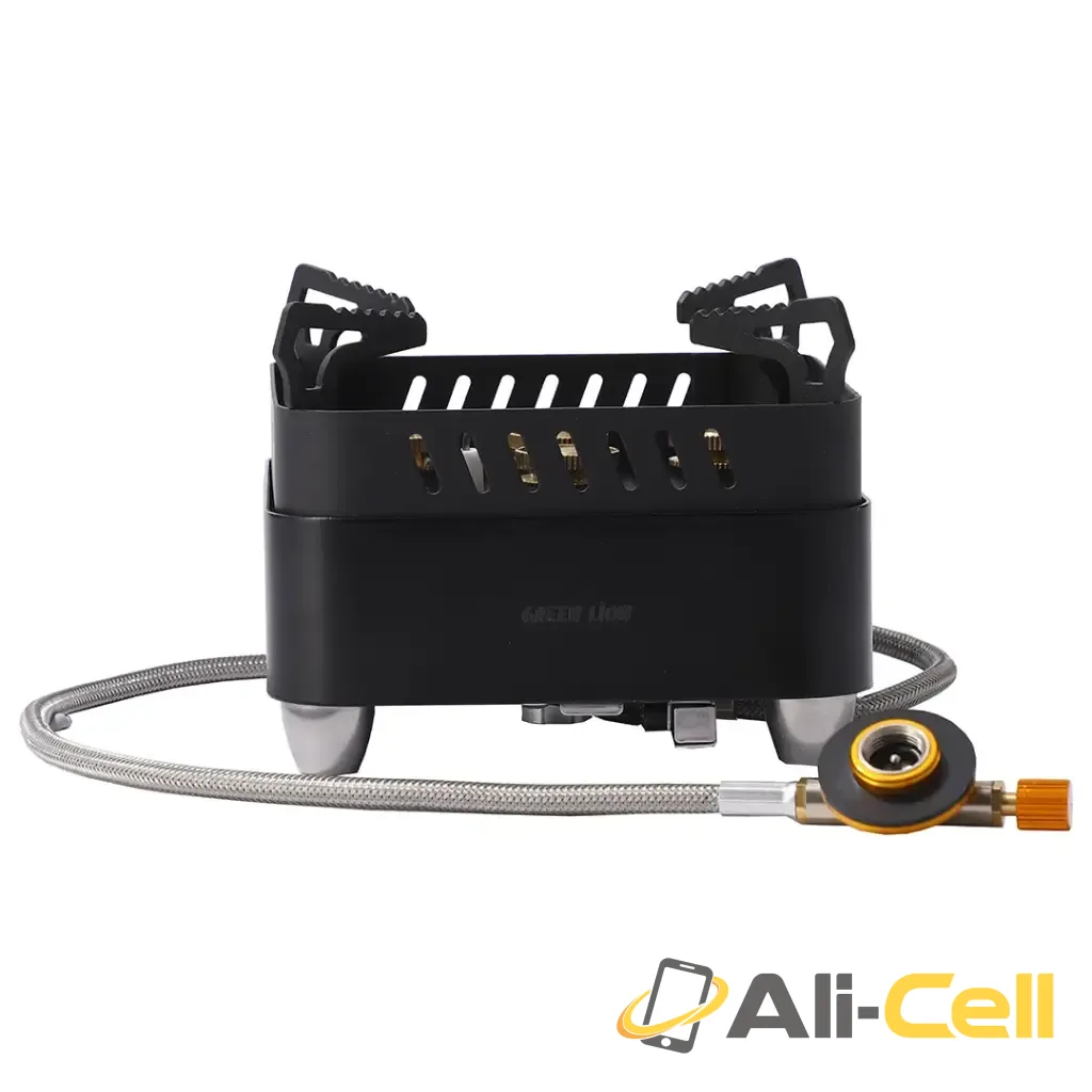Green Lion Campfire Camping Stove - Black — 2