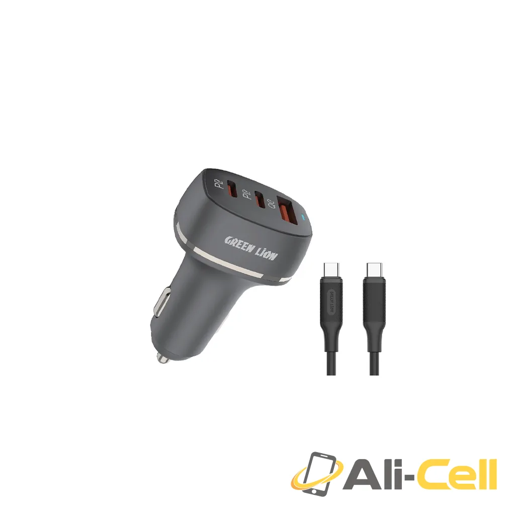Green Lion Car Charger QC+PD+PD 50W - Black