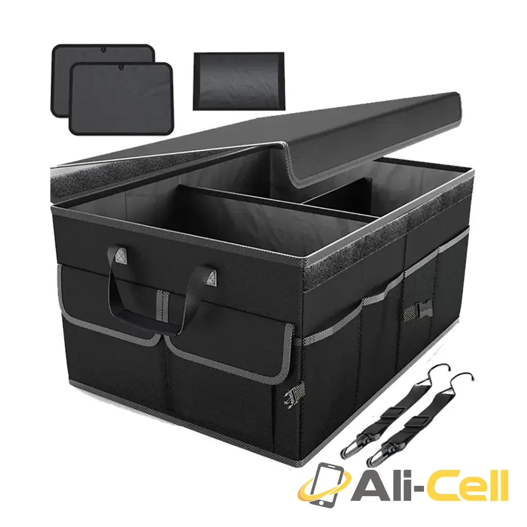 Green Lion Car Trunk Organizer 57L - Black — 2
