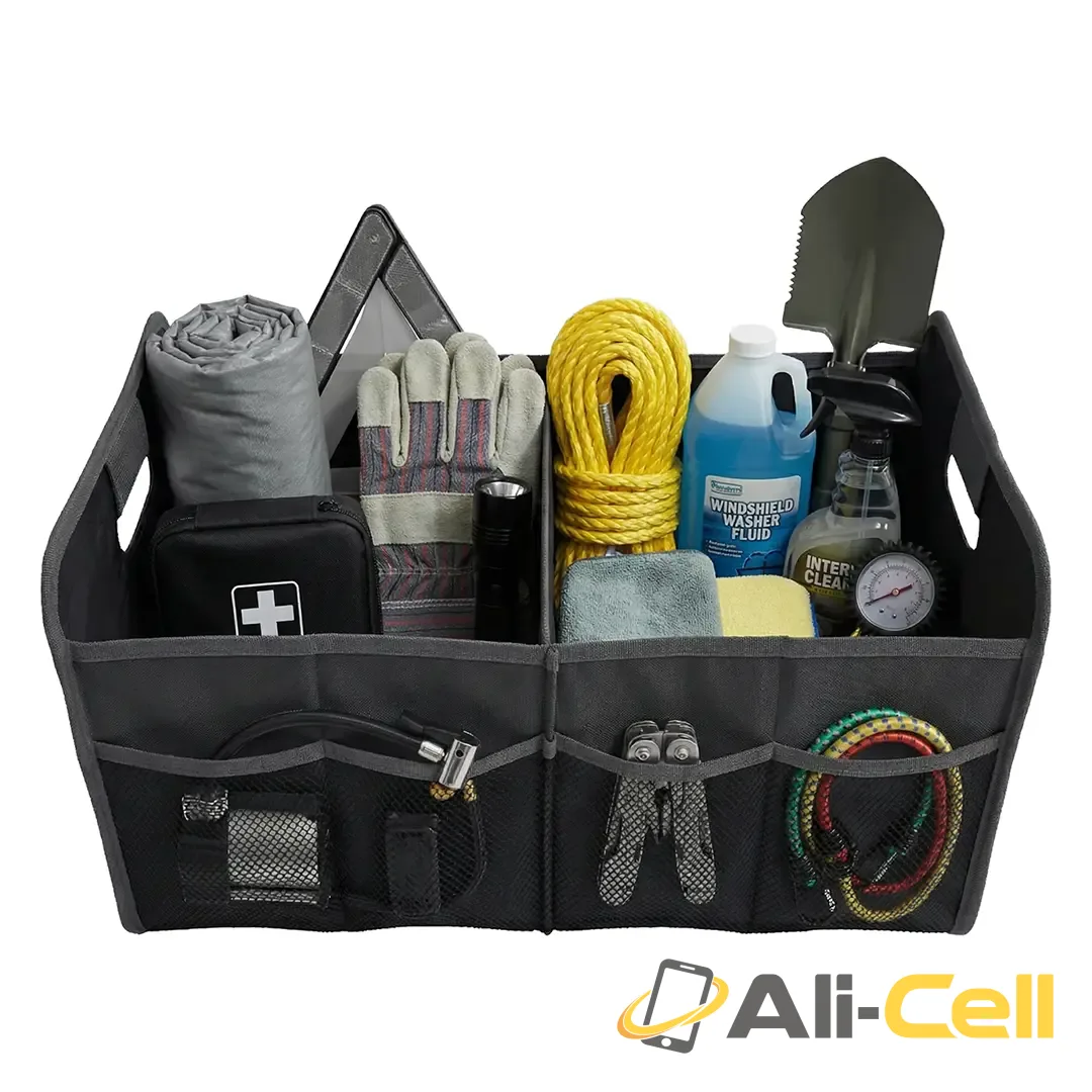 Green Lion Car Trunk Organizer 40L - Black — 2
