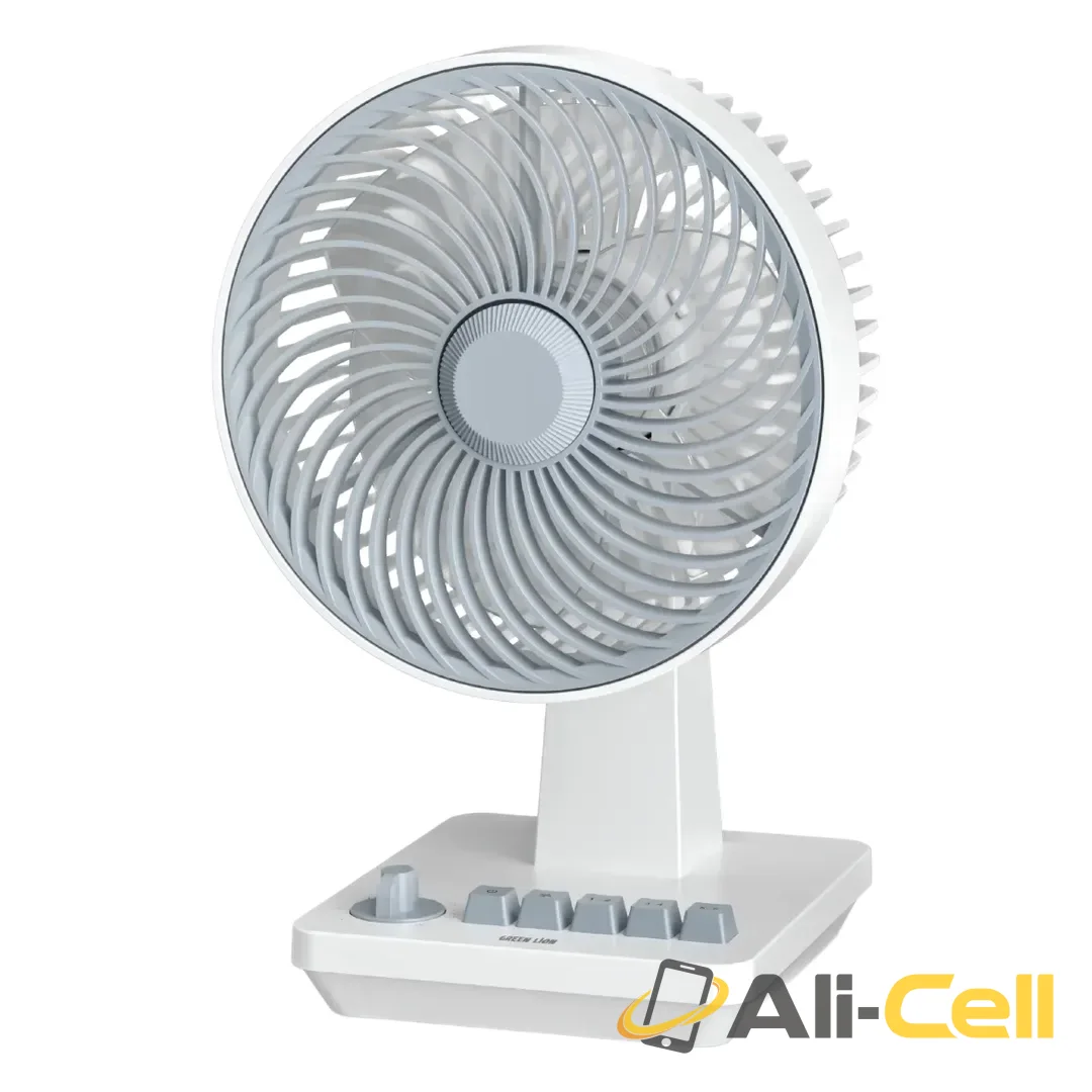 Green Lion Classic 8" Desktop Fan - White