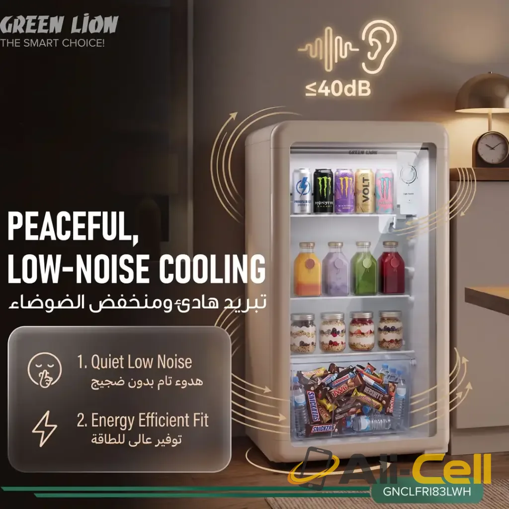 Green Lion Classic 83L Mini Fridge - White — 3
