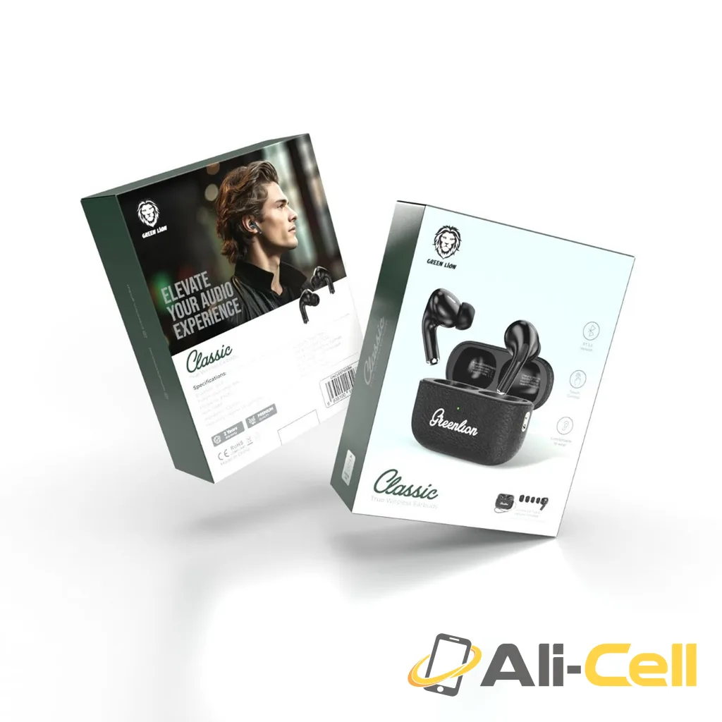 Green Lion Classic True Wireless Earbuds - Black — 2