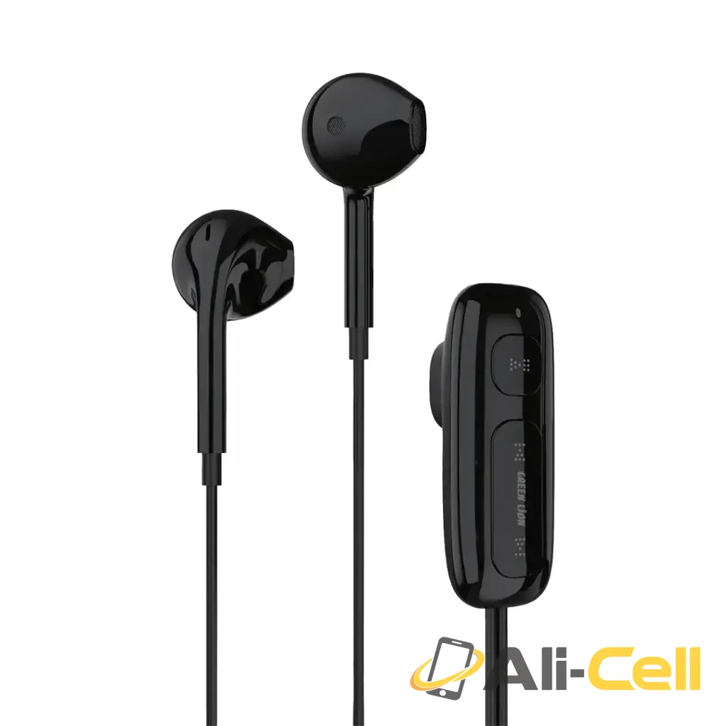 Green Lion Clip Tune Wireless Earphone - Black
