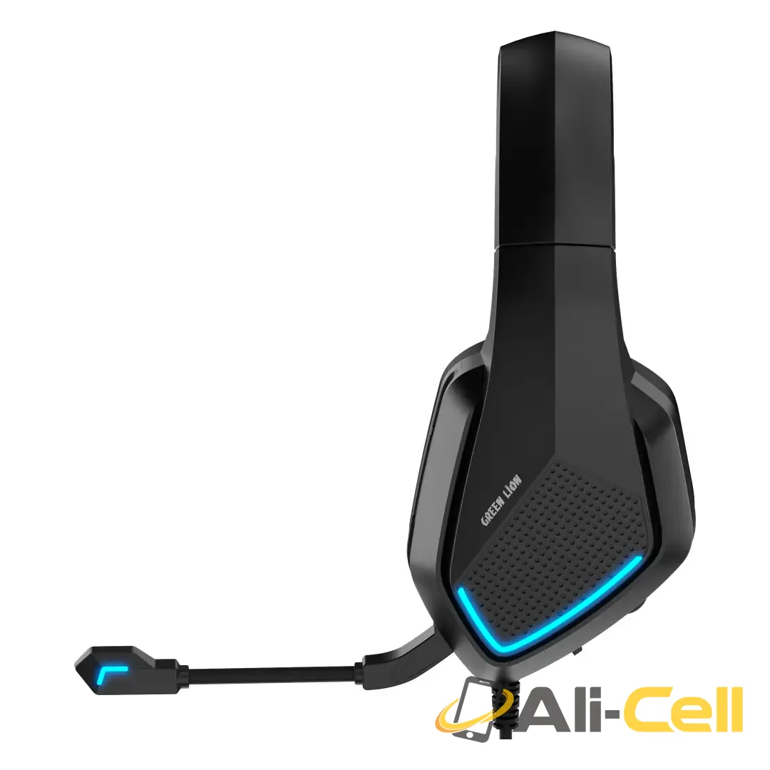 Green Lion Commander Wired Gaming Headphones - Black — 3