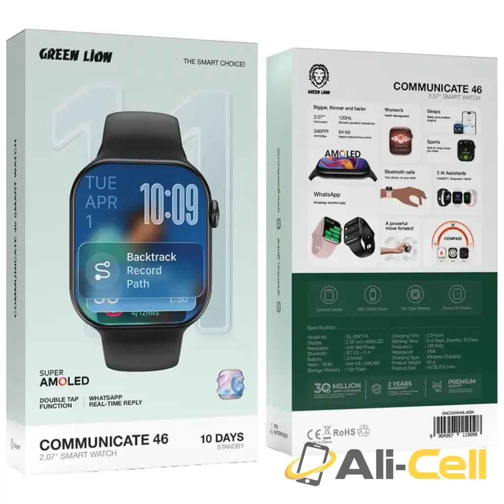 Green Lion Communicate 46 2.07" Smart Watch — 2