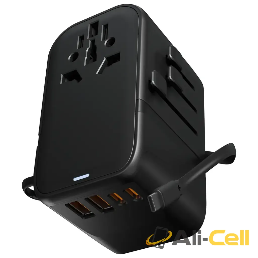 Green Lion Companion 45 Universal Travel Adapter - Black — 2