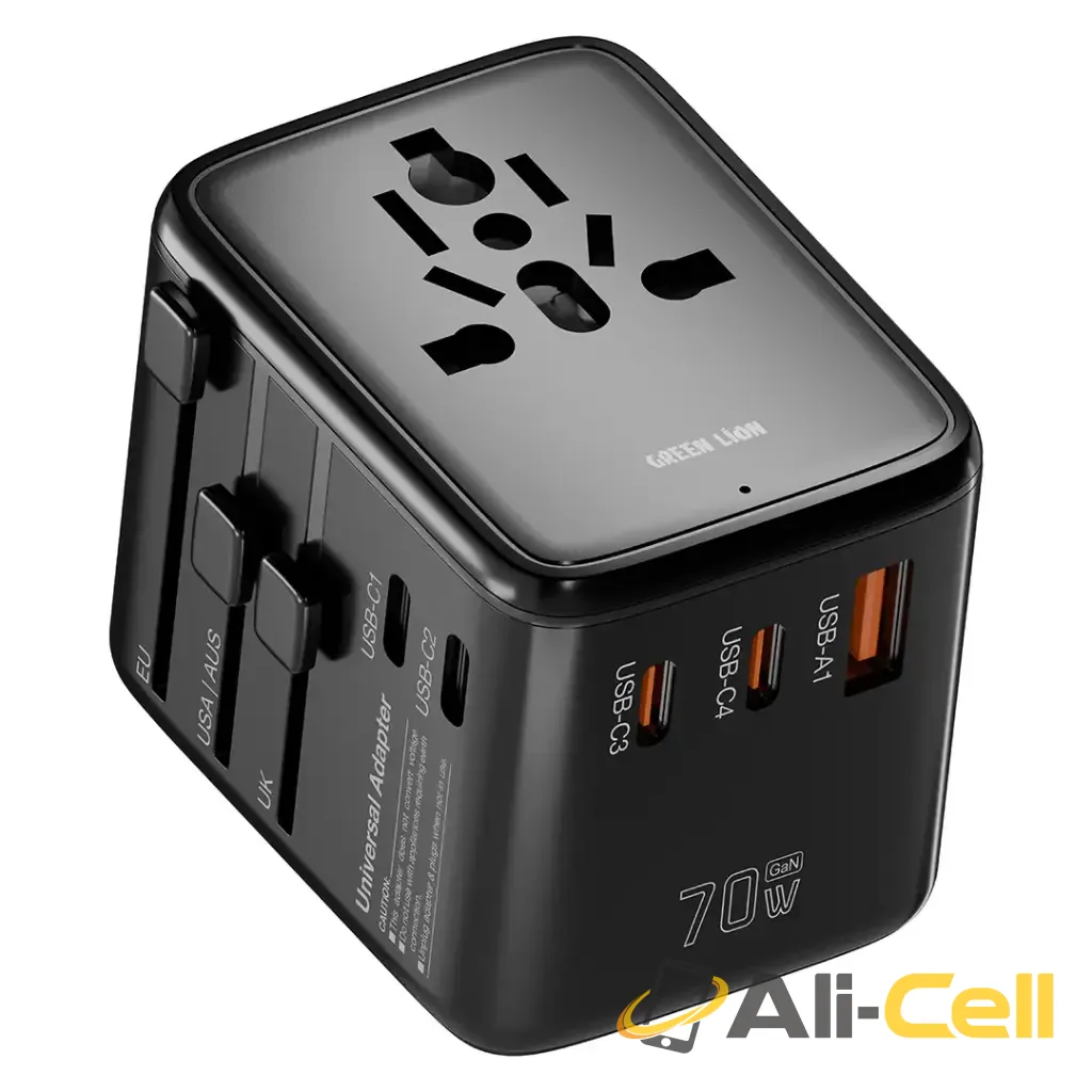 Green Lion Companion 70 Universal Travel Adapter - Black