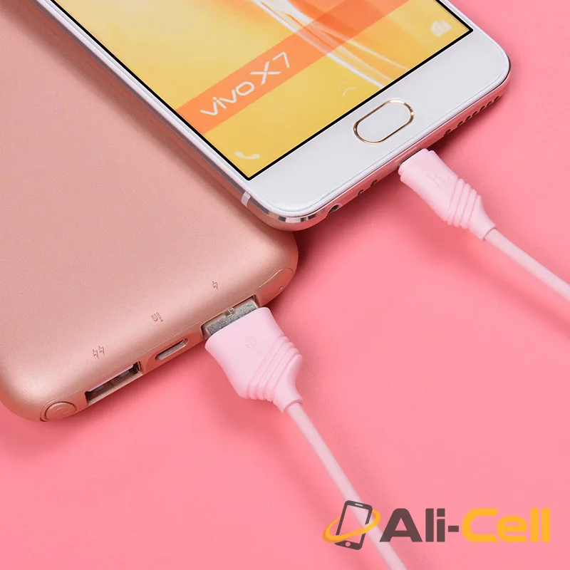 Cable USB to Micro-USB «X6 Khaki» charging data sync (1.0m) — 4