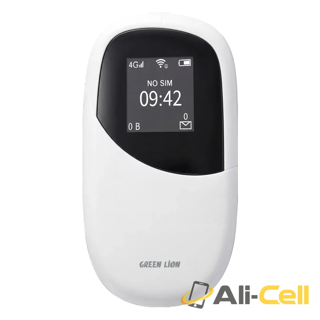 Green Lion Connect 4G LTE Portable MiFi Router - White