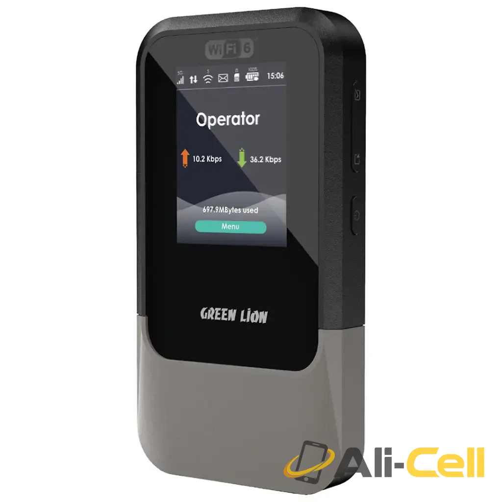 Green Lion Connect 5G Portable MiFi Router - Black