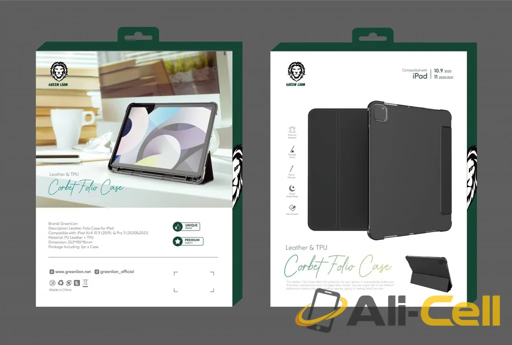 Green Lion Corbet Leather Folio Case For iPad 12.9" 2021 — 3