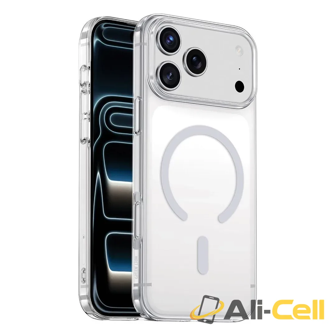Green Lion Coral Delgado with PC Build & Anti-Yellowing for iPhone 18/17 Pro / Pro Max