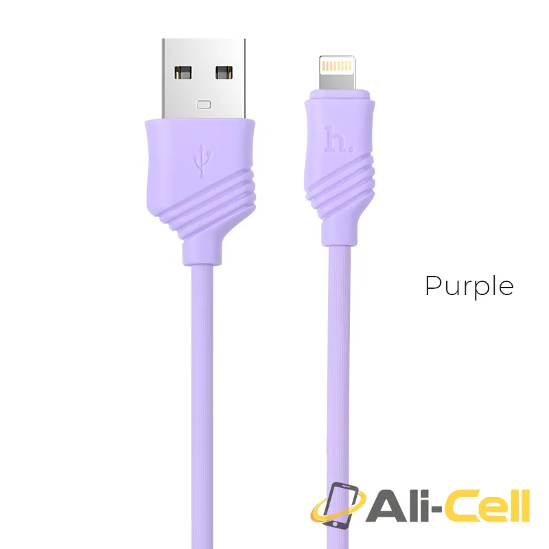Cable USB to Lightning «X6 Khaki» charging data sync (1.0m)