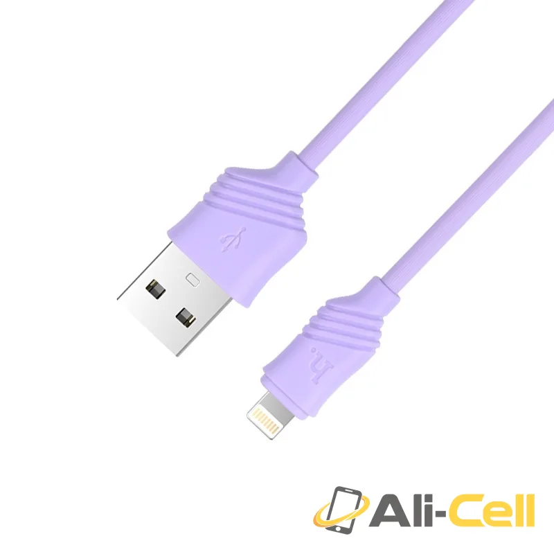 Cable USB to Lightning «X6 Khaki» charging data sync (1.0m) — 2