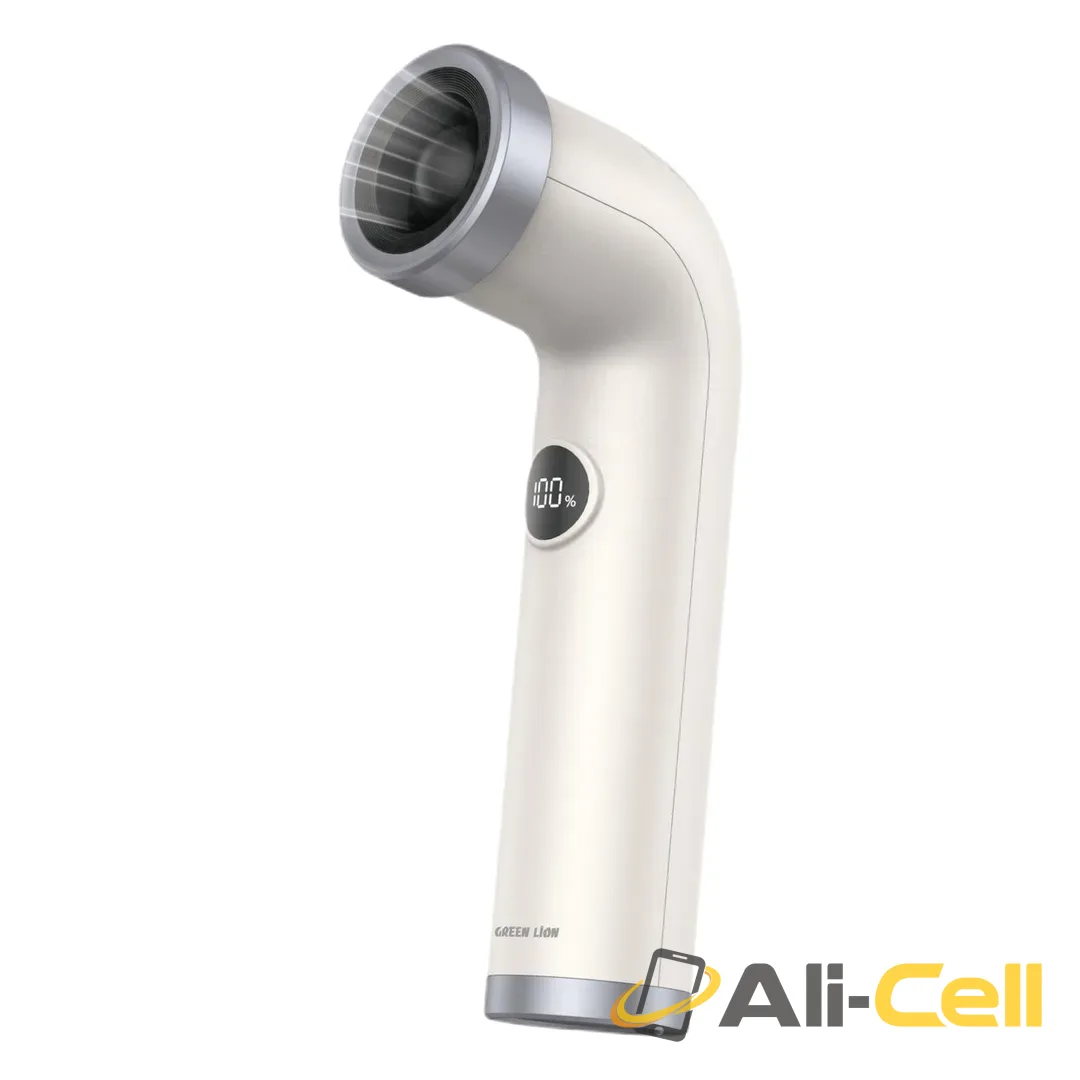 Green Lion Curve Breeze Bladeless Fan - White