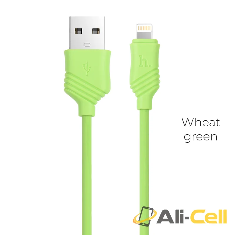 Cable USB to Lightning «X6 Khaki» charging data sync (1.0m)