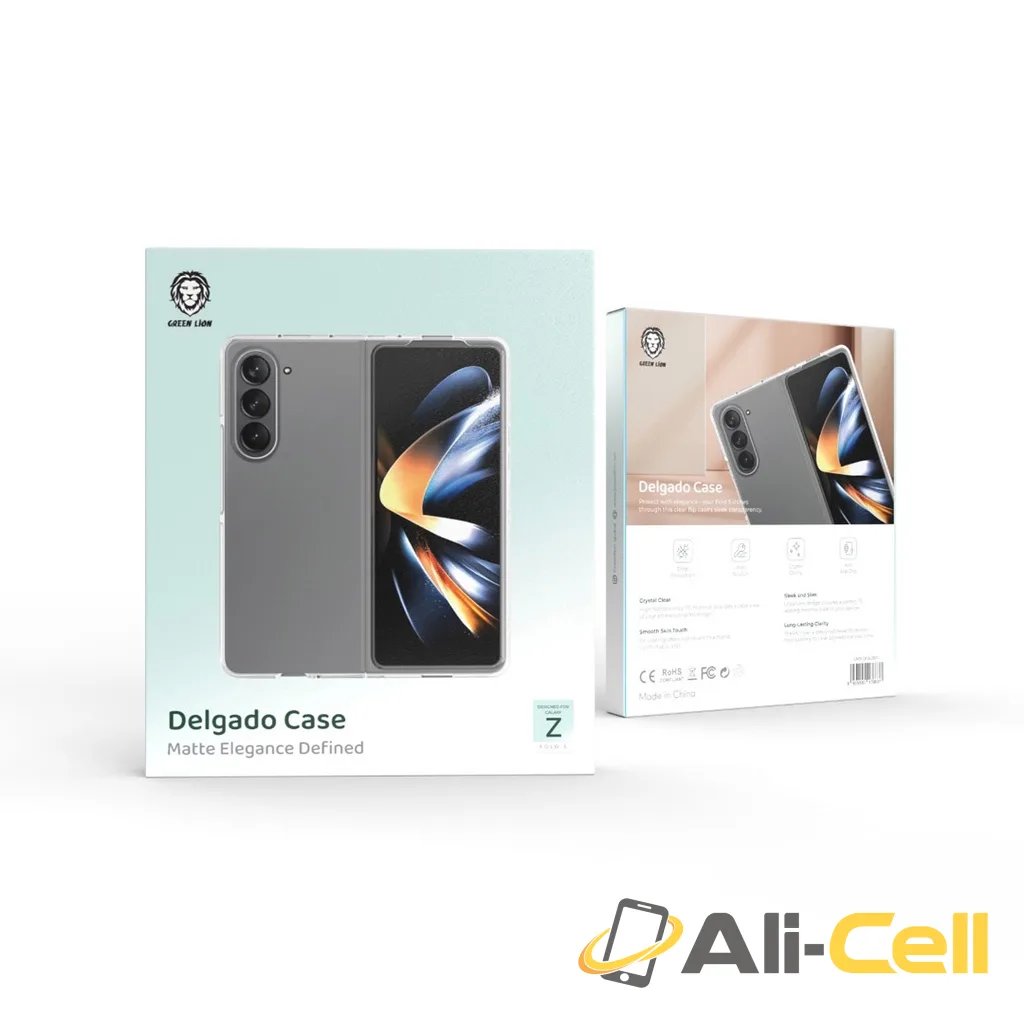 Green Lion Delgado Case Matte Elegance Defined for Samsung Fold 5 - Clear — 2