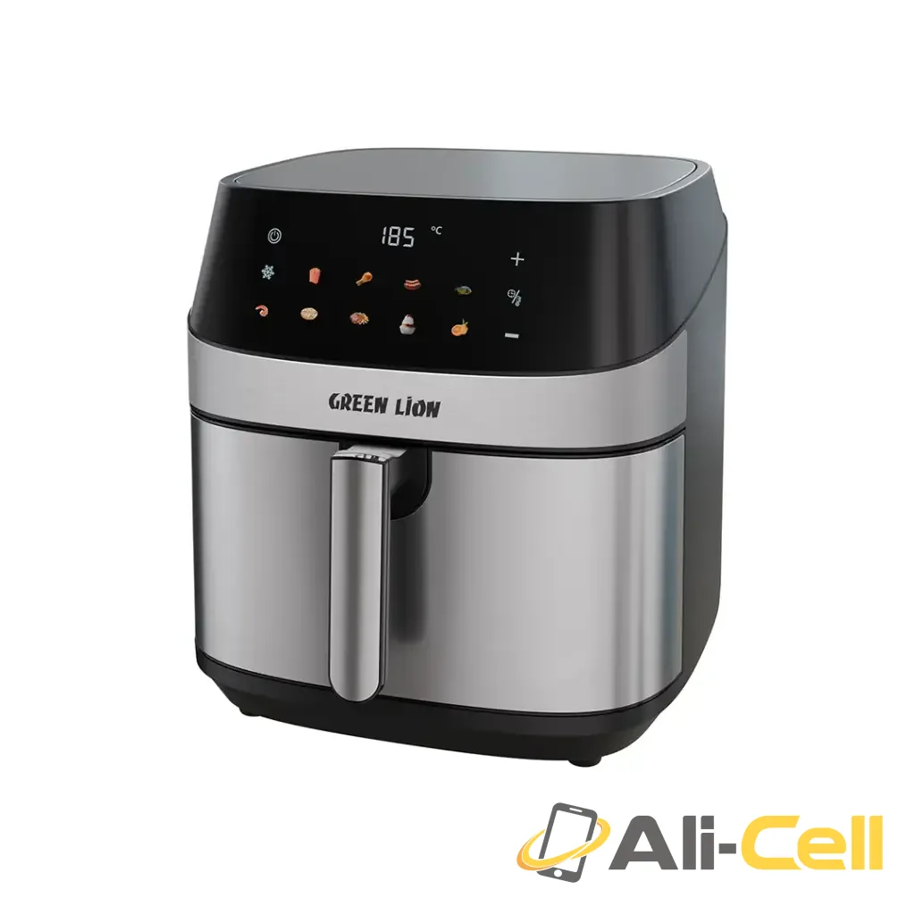 Green Lion Deluxe Air Fryer LED Touch Screen 8L - Black