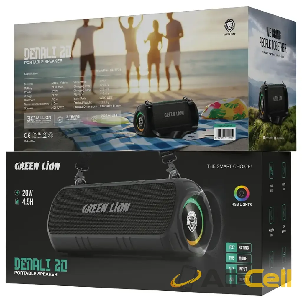 Green Lion Denali 20 Portable Speaker - Black — 3