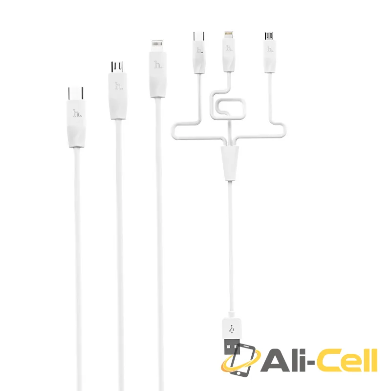 Cable USB to Lightning Micro-USB Type-C «X1» charging wire (1.0m) — 4