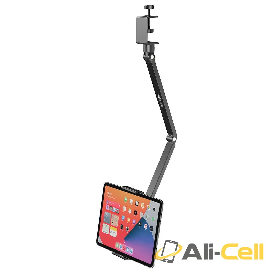 Green Lion Desk Mount Stand for Phones and Tablets - Black