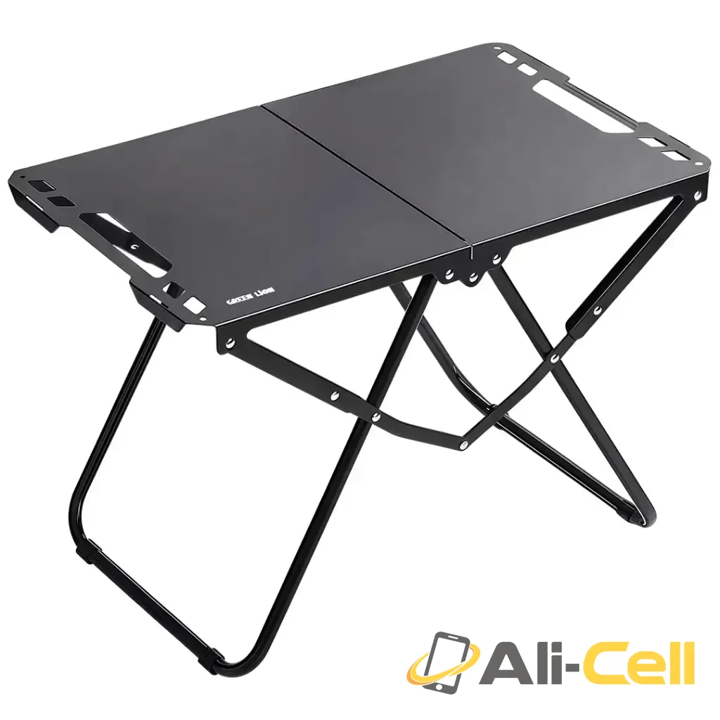 Green Lion Denver Portable Camping Table - Black