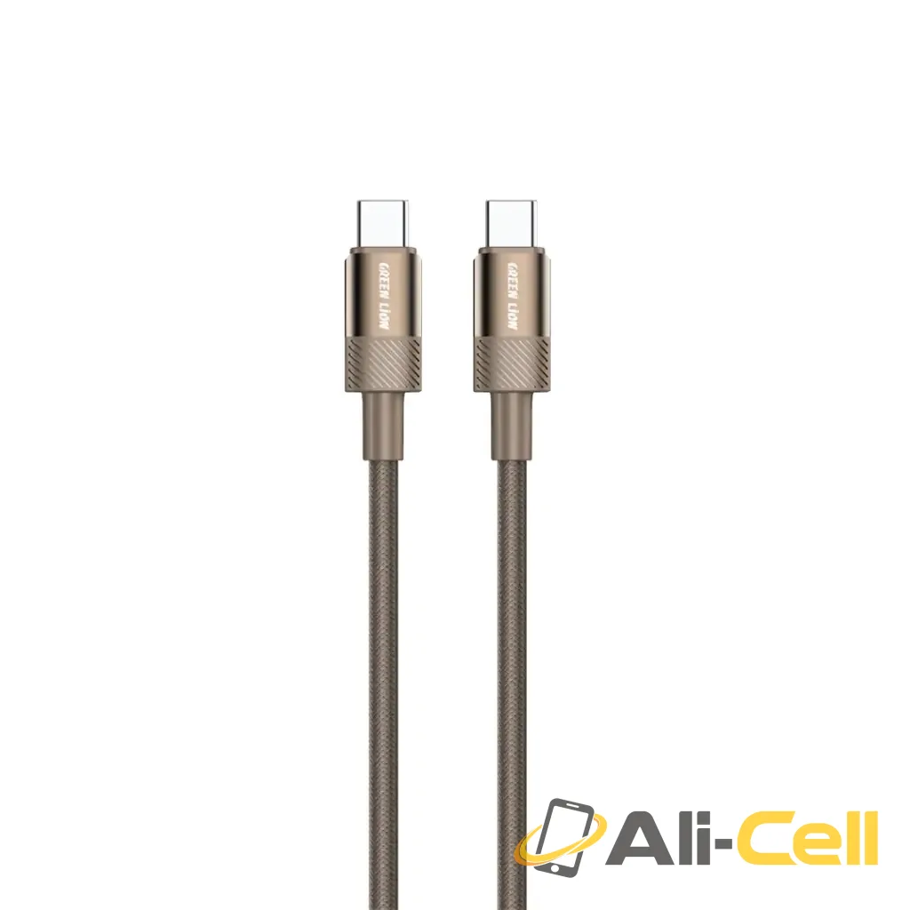 Green Lion Desert Spark Cable USB-C to USB-C 60W - Desert Titanium