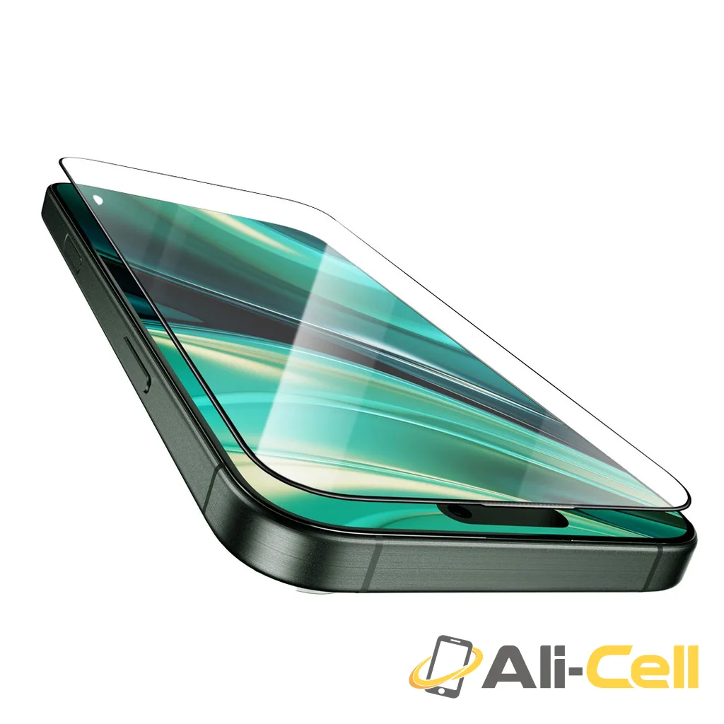 Green Lion Diego Pet Privacy Full Curved Glass iPhone 16 Series - Black