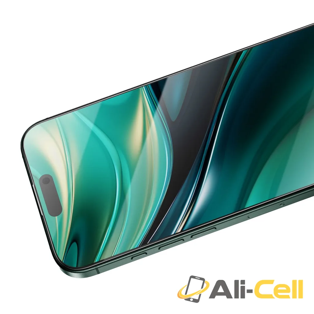 Green Lion Diego Pet Privacy Full Curved Glass iPhone 16 Series - Black — 3
