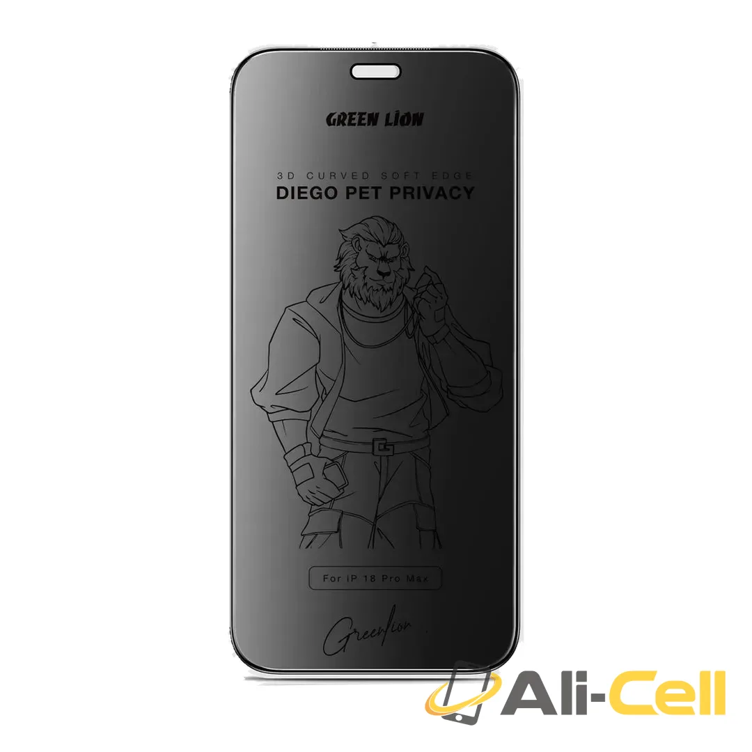 Green Lion Diego PET Privacy Screen Protector for iPhone 18 Pro / Pro Max - Black