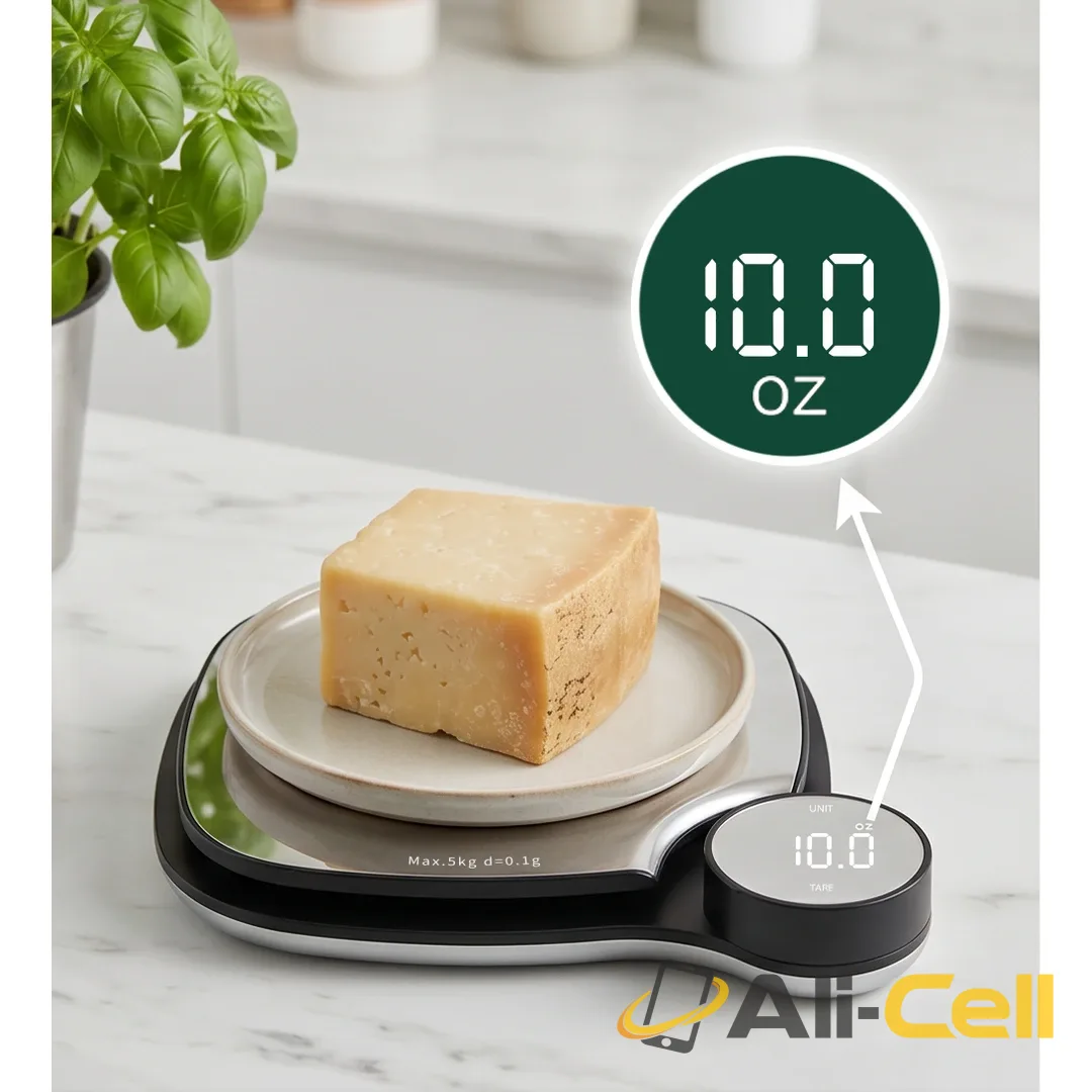Green Lion Digital Kitchen Scale with Tare Function & Large LCD Display – Silver — 3