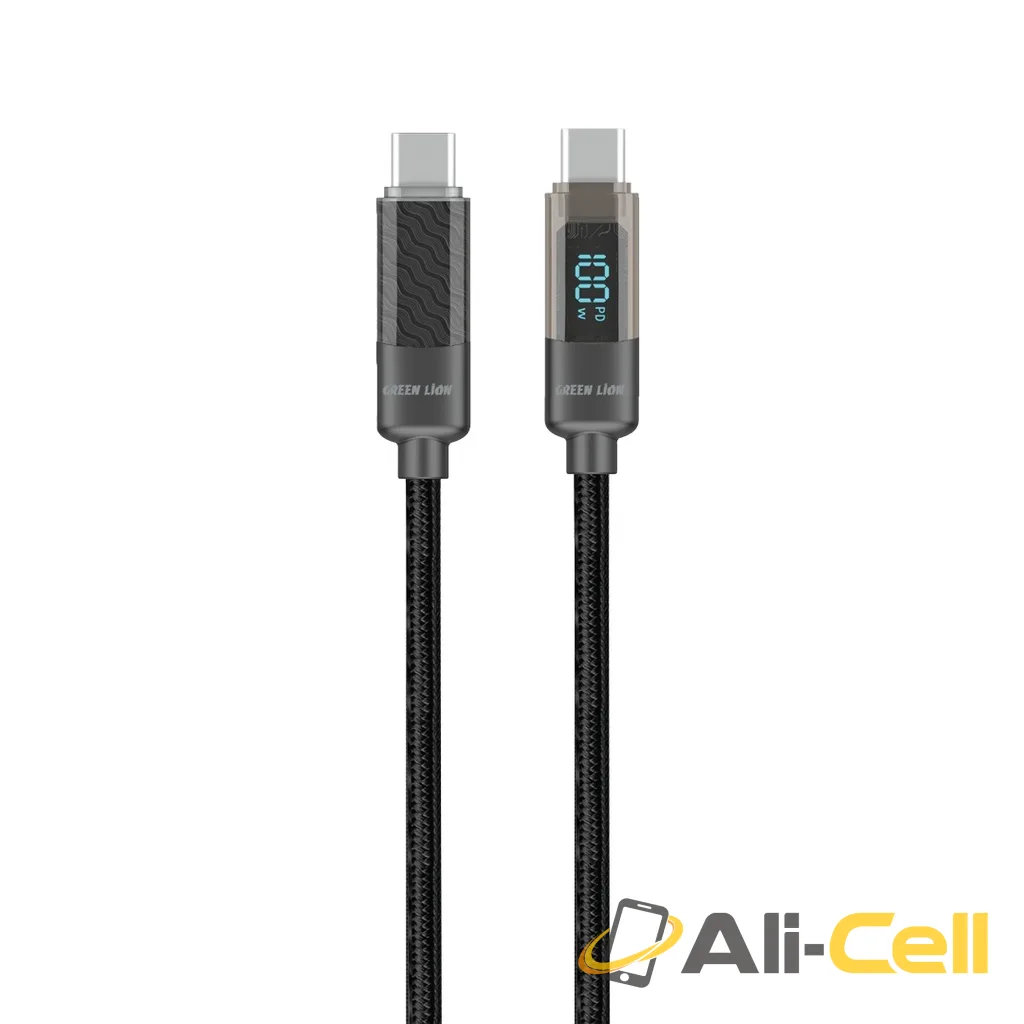 Green Lion Digital Display Cable USB-C to USB-C  - Black