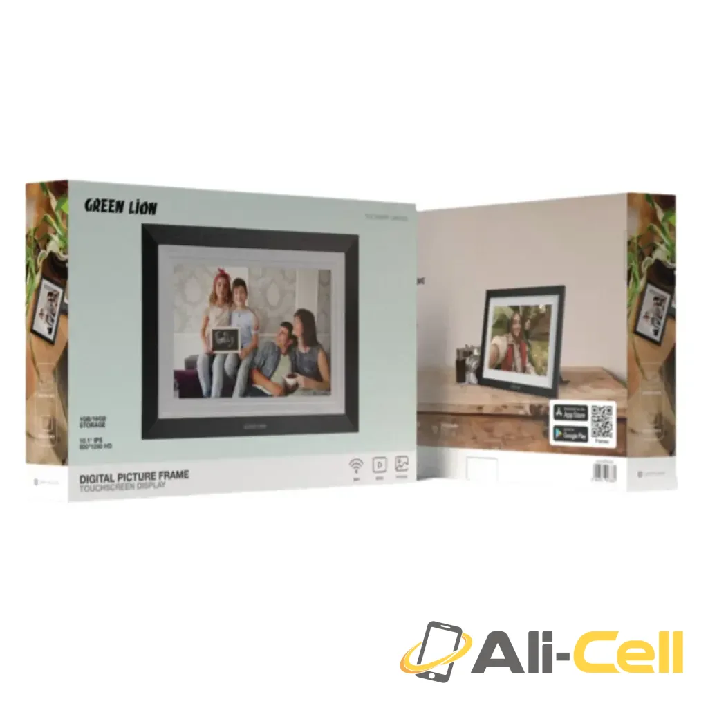 Green Lion Digital Picture Frame Touch Screen Display 10.1 Inch - Black — 2