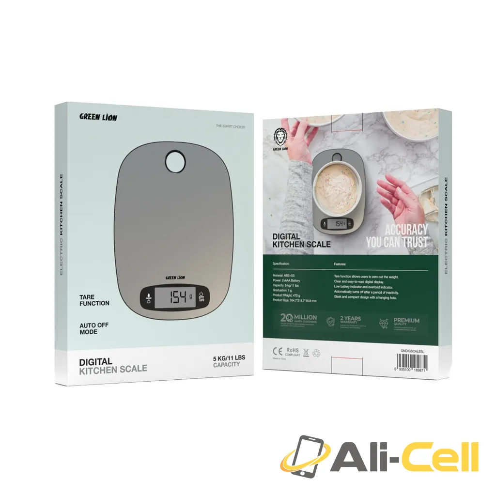 Green Lion Digital Kitchen Scale - Silver — 2