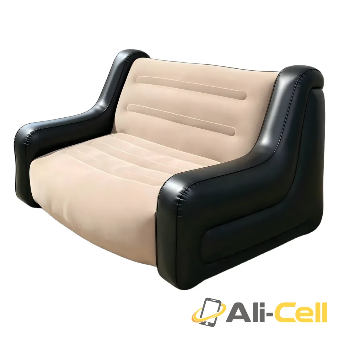 Green Lion Double Seater Inflatable Sofa - Beige