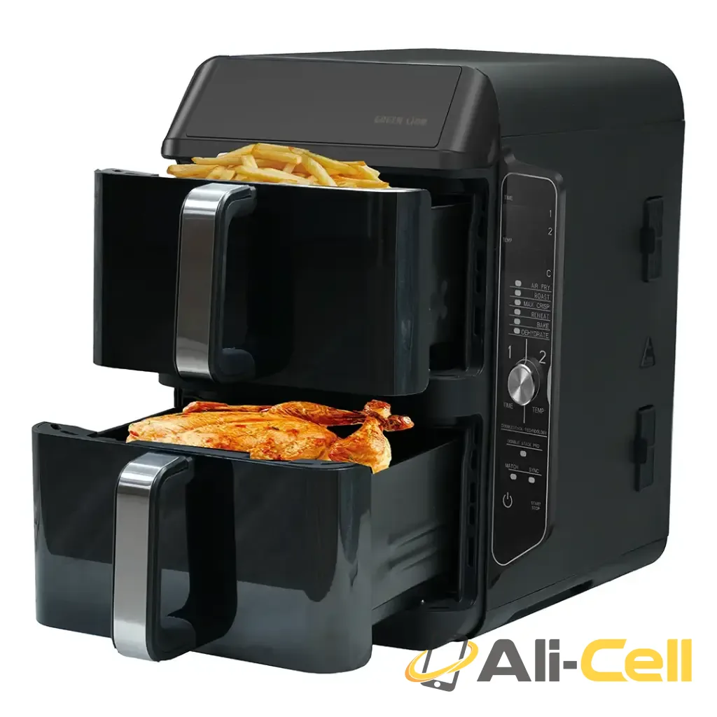 Green Lion Double-Decker Pro Digital Air Fryer 10.2L - Black — 3