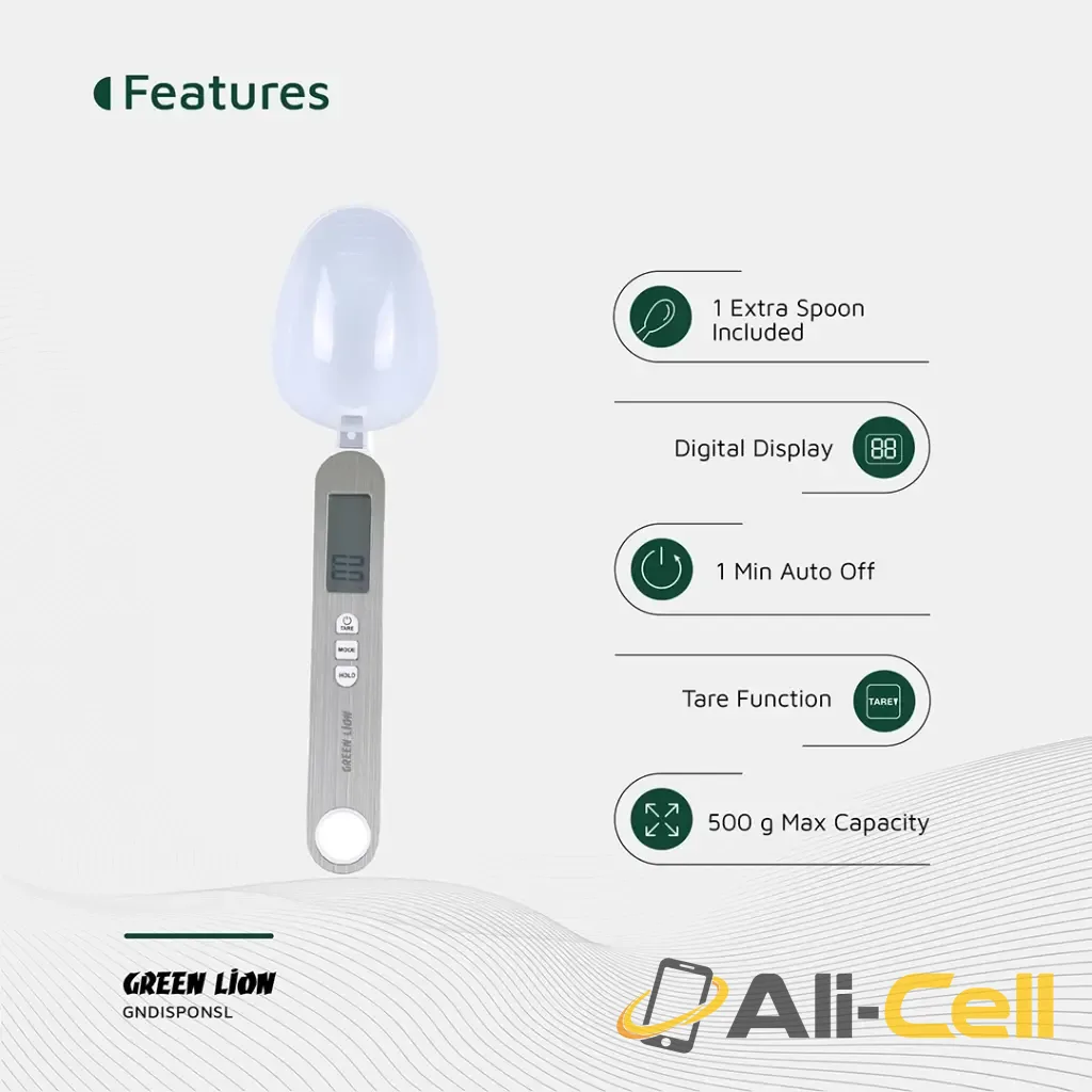 Green Lion Digital Spoon Scale - Silver — 3