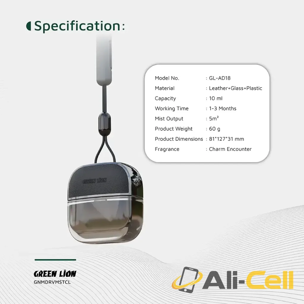 Green Lion Drive Mist Hanging Car Diffuser - Clear — 2