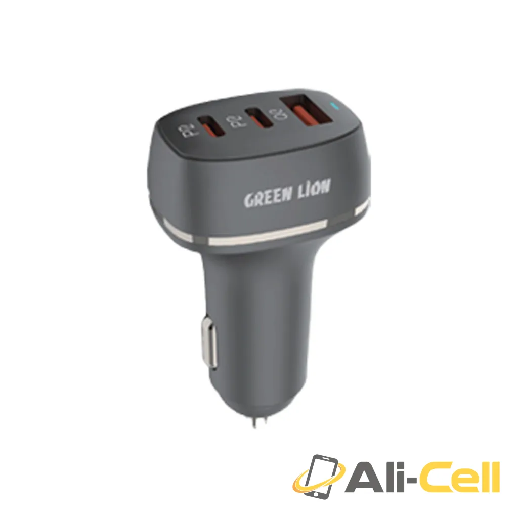 Green Lion Dual PD & QC 3.0 50W Car Charger - Black