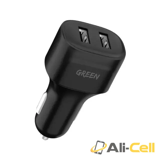 Green Lion Dual Port Car Charger 12W
