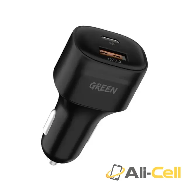 Green Lion Dual Port Car Charger PD+QC3.0 20W