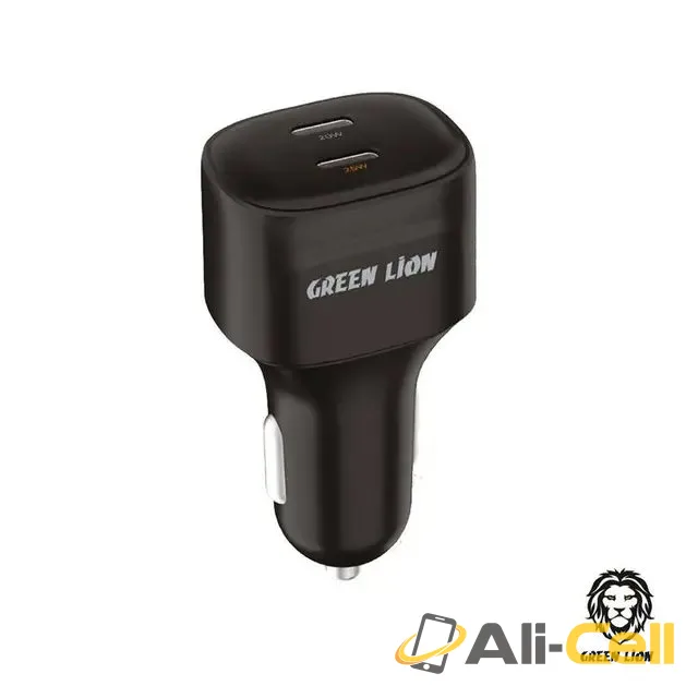 Green Lion Dual Port USB-C Car Charger Double PD 45W