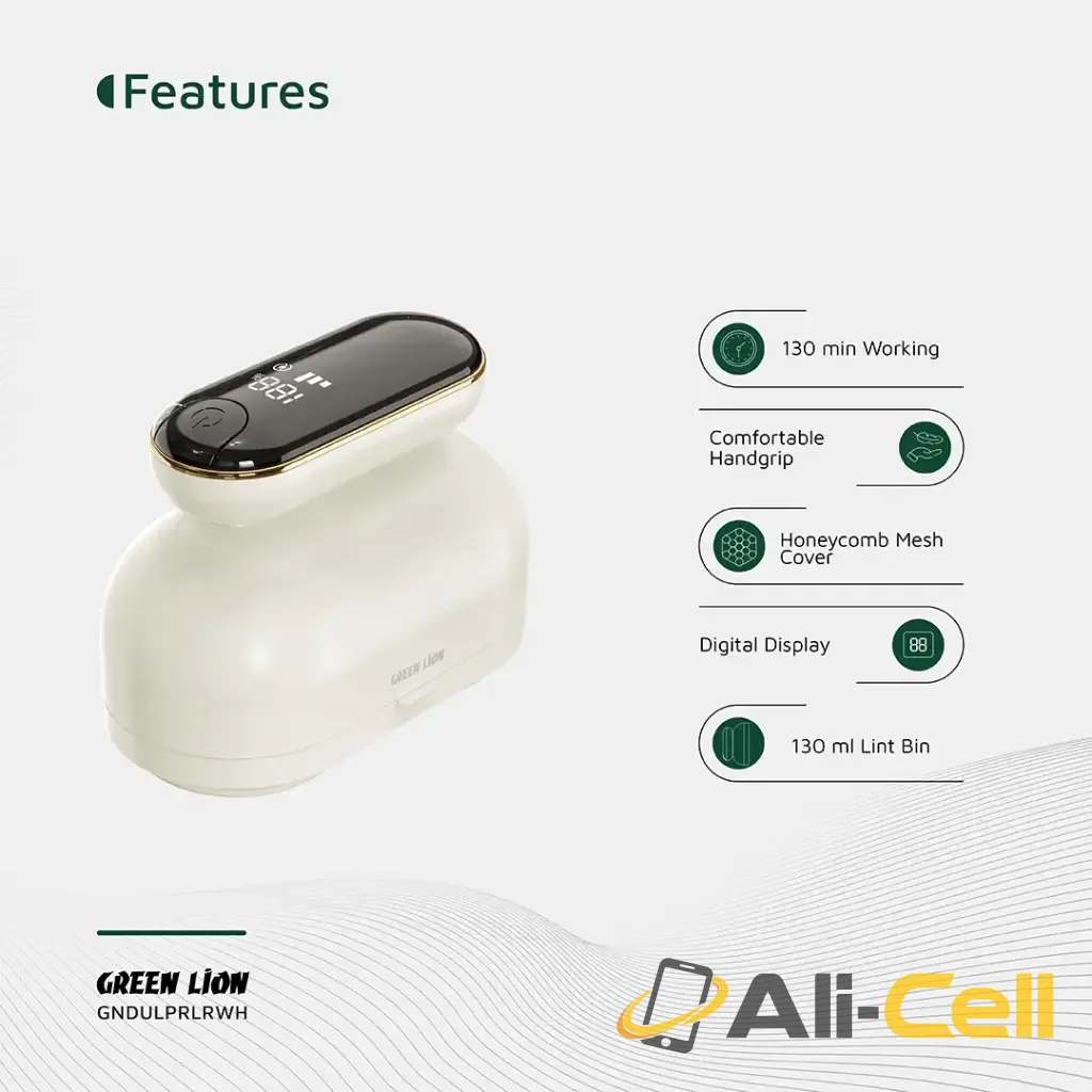 Green Lion DualPro Digital Fabric Remover - White — 3