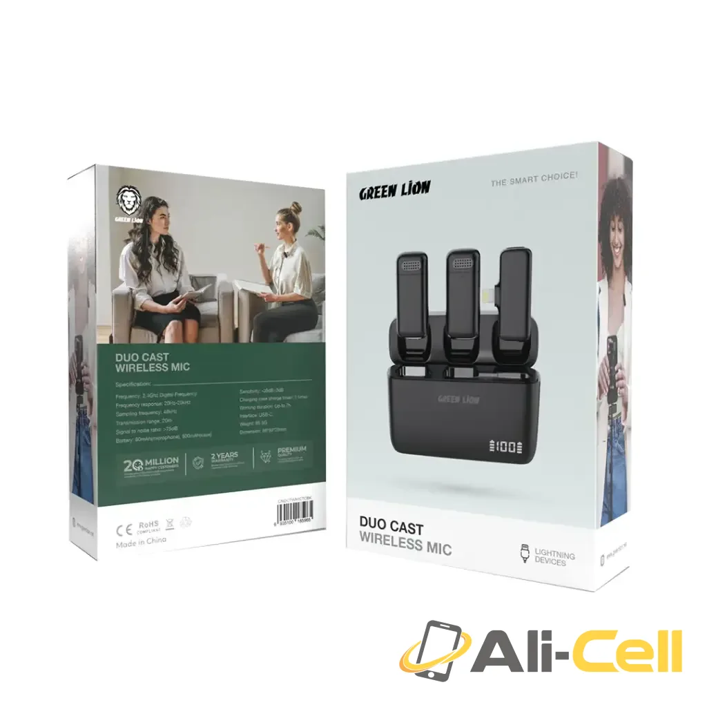 Green Lion Duo Cast Wireless Mic - Black — 2